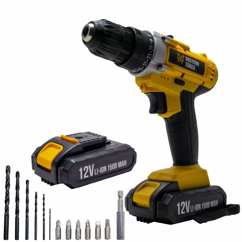 Furadeira e Parafusadeira FST009 3/8 12V - Fasterr