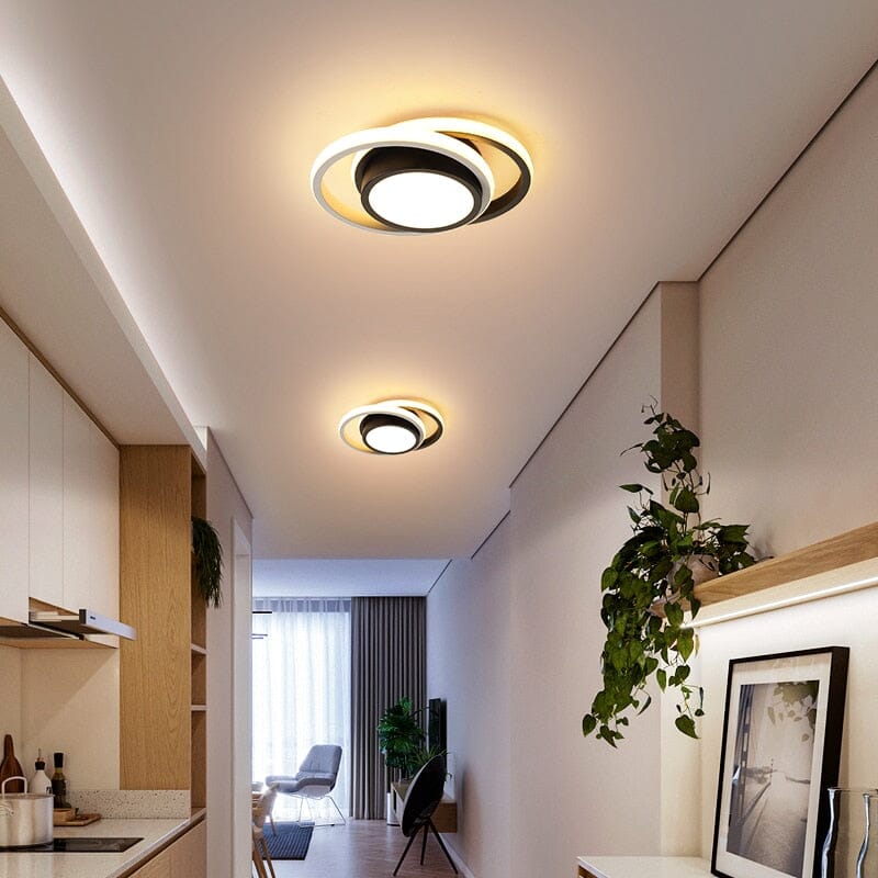 Luminária Lustre Minimalista LED 24w - 3 Cores de Luz Ajustáveis - 11 Modelos