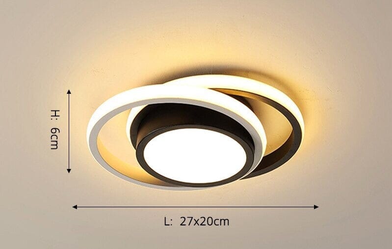 Luminária Lustre Minimalista LED 24w - 3 Cores de Luz Ajustáveis - 11 Modelos