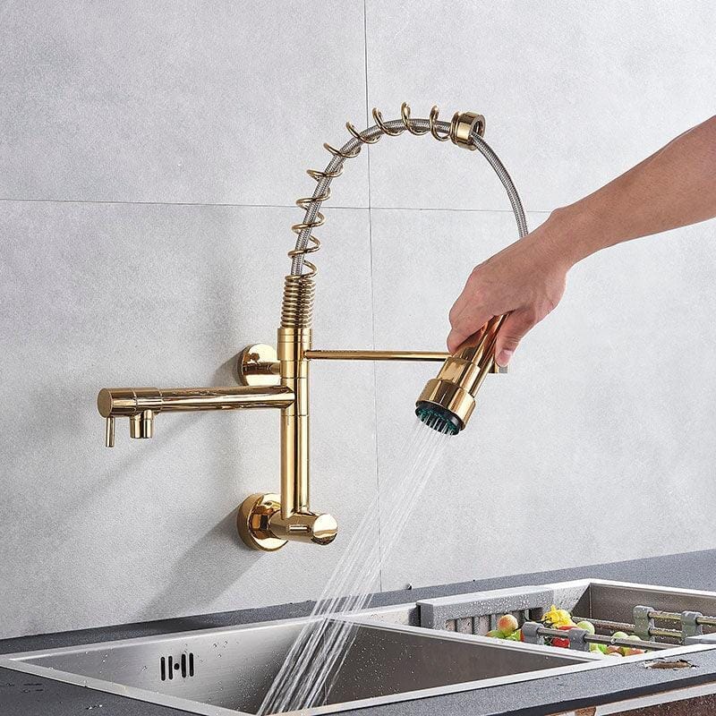 Torneira Gourmet Extensível De Parede Dual Spray Monocomando JassPoll