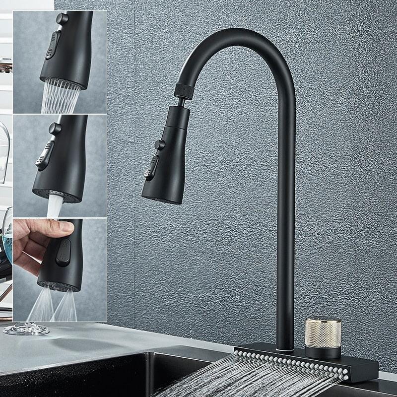 Torneira Gourmet Extensível Spray Cachoeira 360 Rumble