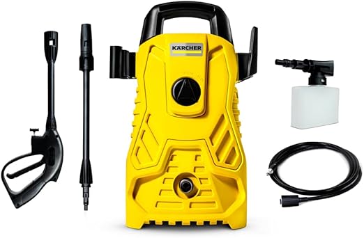 Lavadora de Alta pressão -Compacta 1500 PSI/Libras 1200W 300L/h com Aplicador de Detergente e Lança Regulável 127