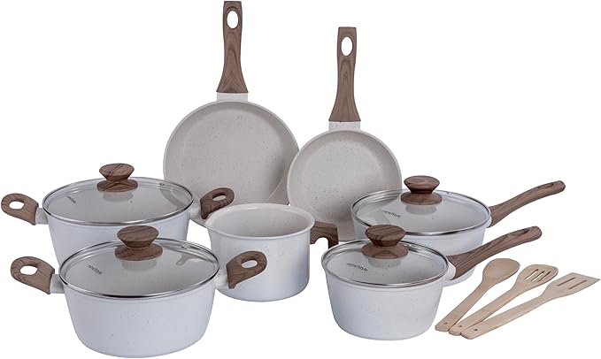 Conjunto de Panelas de Cerâmica com 10 Peças Indução - MimoStyle