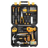Kit Ferramentas Profissionais + Parafusadeira e Furadeira - DEKO