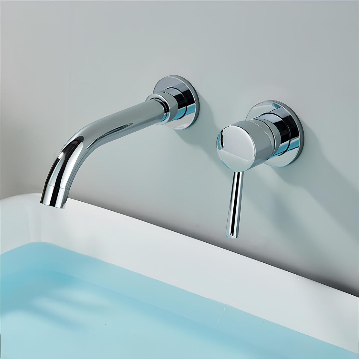 Torneira de Parede Monocomando Luxo Glass Para Banheiro