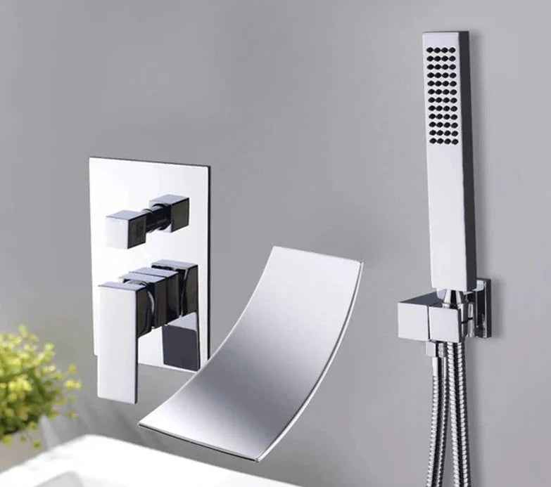 Torneira De Parede Para Banheira Misturador AquaStream Luxe Monocomando