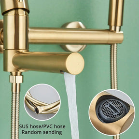 Torneira De Parede Para Banheira Monocomando Com Ducha Manual Orcol