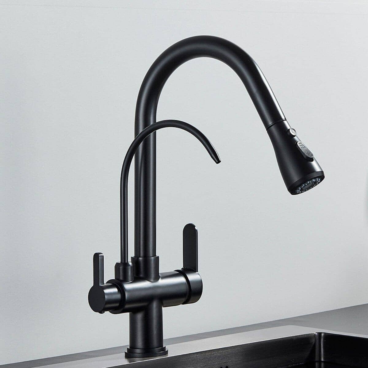 Torneira Gourmet Com Filtro Extensiva Spray 3 Saídas Kraus