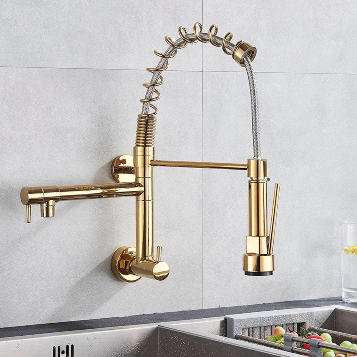 Torneira Gourmet Extensível De Parede Dual Spray Monocomando JassPoll