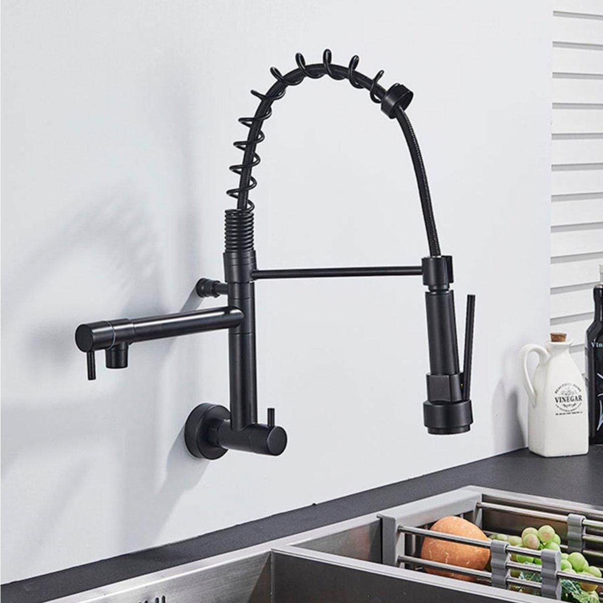 Torneira Gourmet Extensível De Parede Dual Spray Monocomando JassPoll