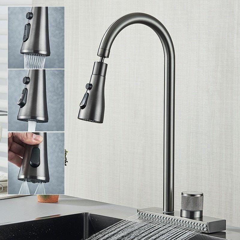 Torneira Gourmet Extensível Spray Cachoeira 360 Rumble