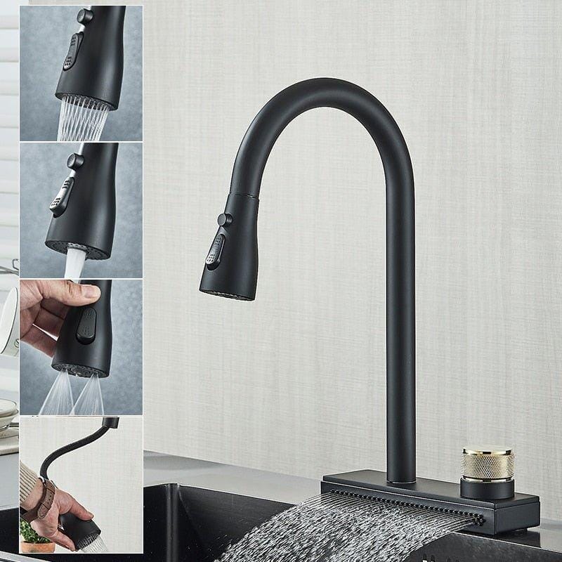 Torneira Gourmet Extensível Spray Cachoeira 360 Rumble